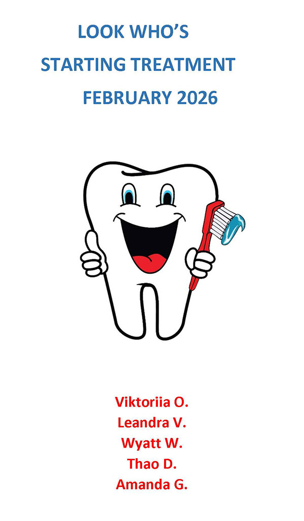 LOOK WHO’S STARTING TREATMENT FEBRUARY 2026 - Viktoriia O., Leandra V., Wyatt W., Thao D., Amanda G.