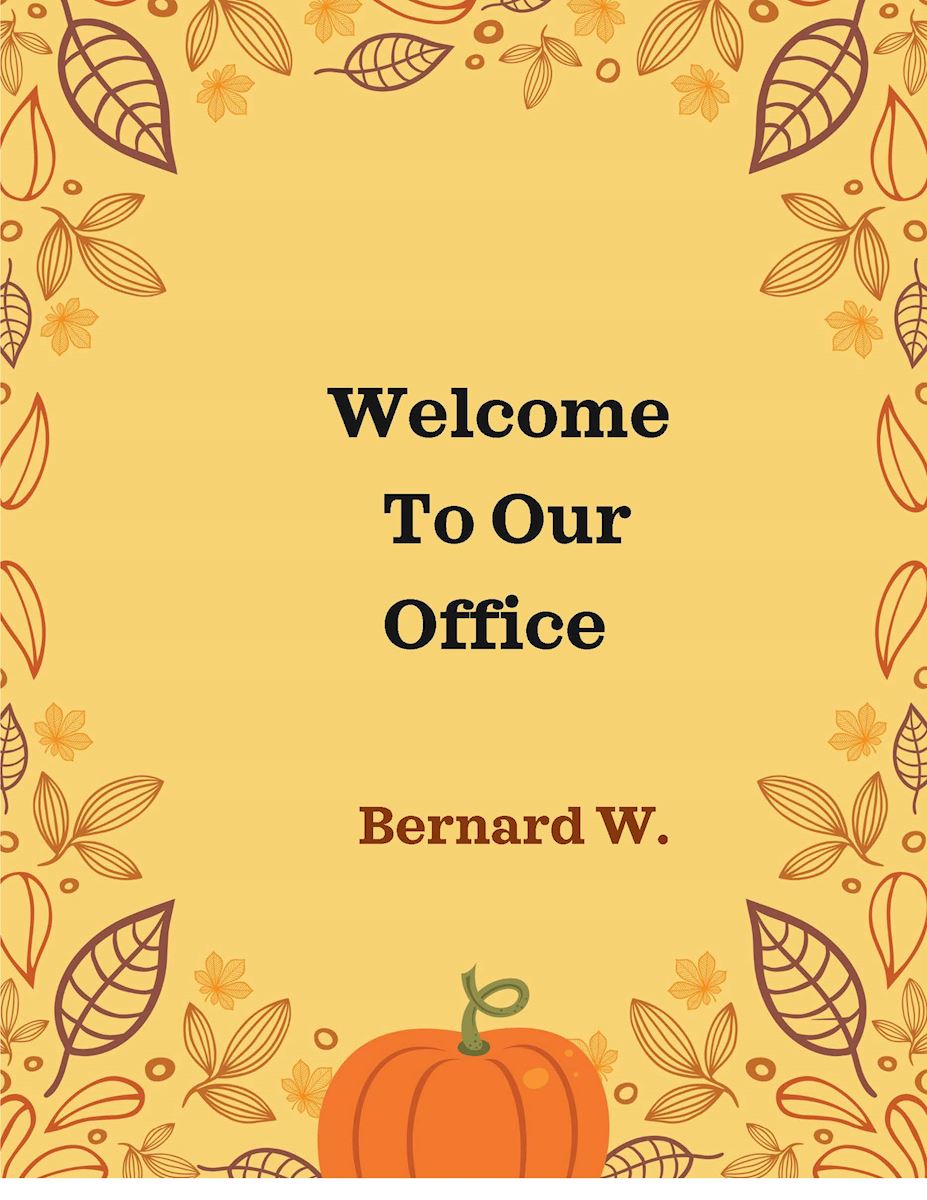 Welcome - WELCOME TO OUR OFFICE, September 2025!