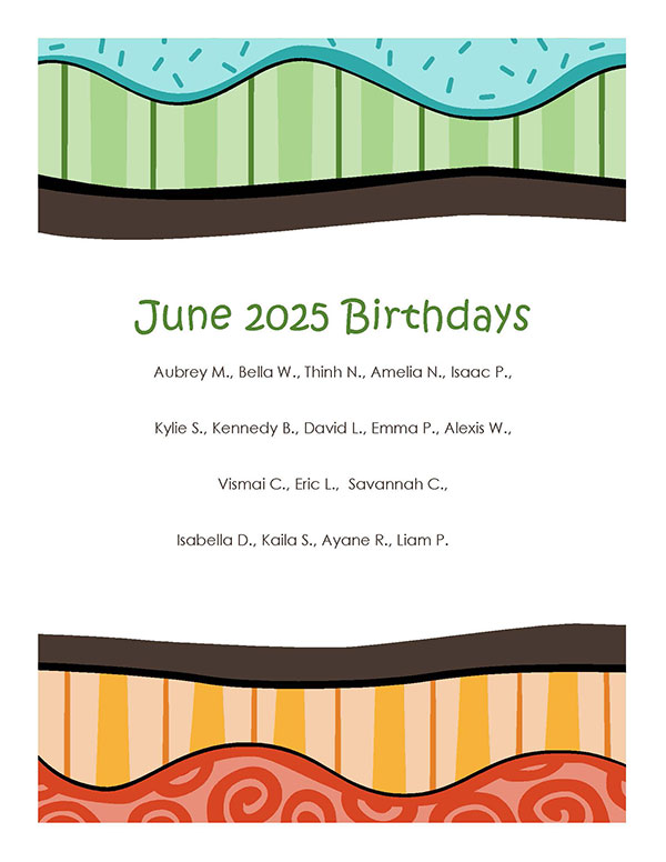 June birthdays