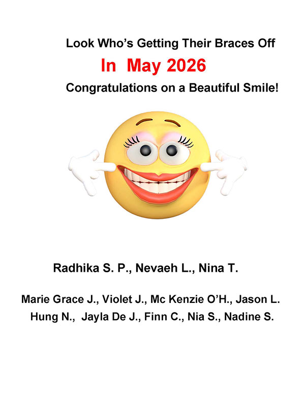 Look who is getting their Braces off in May 2026